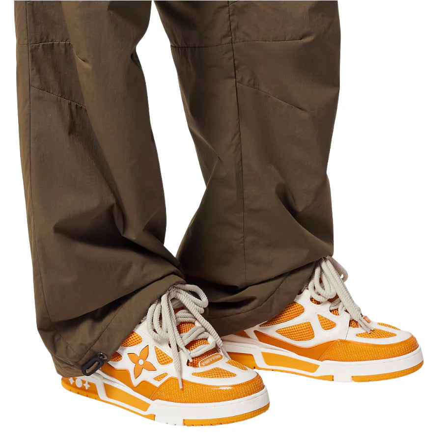 Louis Vuitton LV Skate Sneaker White Orange Monogram Flower