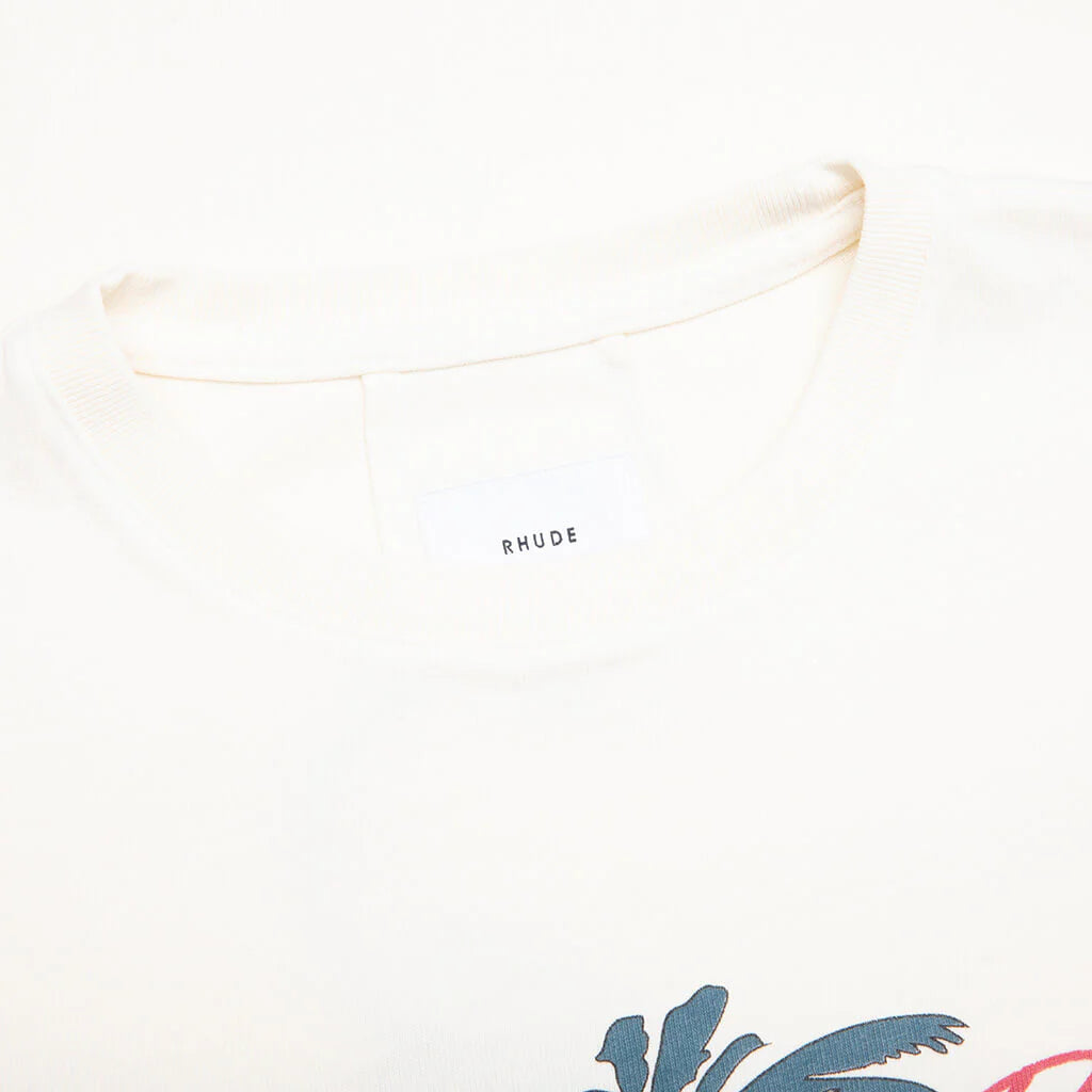 Rhude Beach Side Tee Vintage White