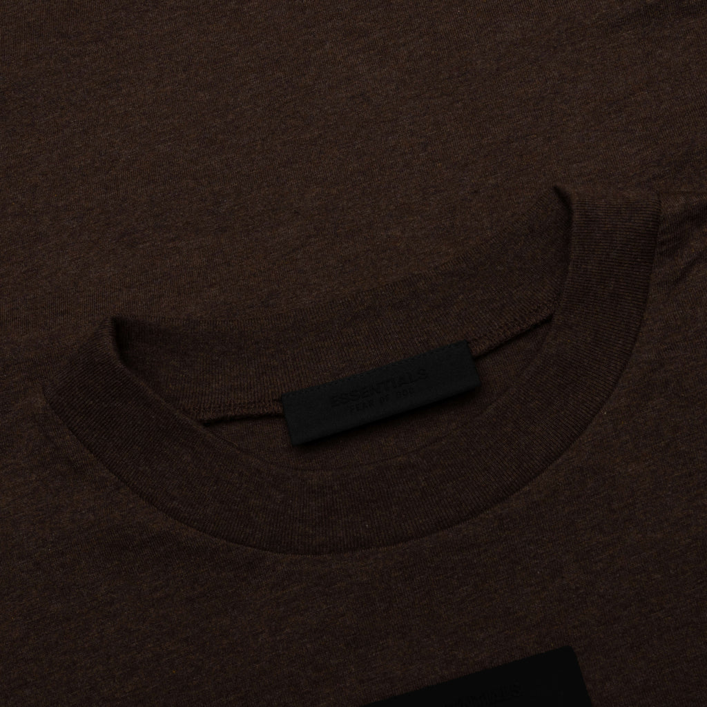 Essentials L S Tee Heather Wood