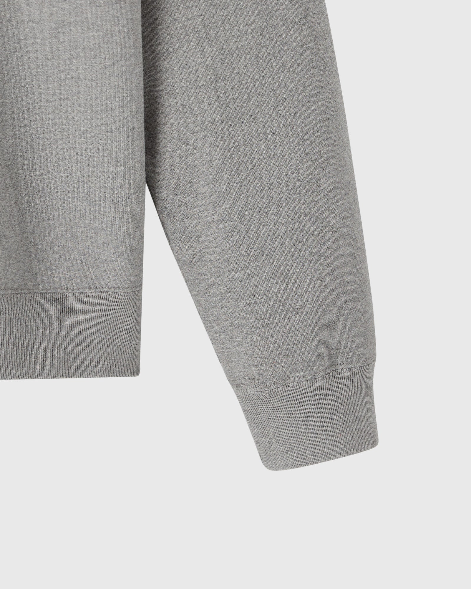 Classic Quarter Zip Mockneck Sweatshirt Heather Grey