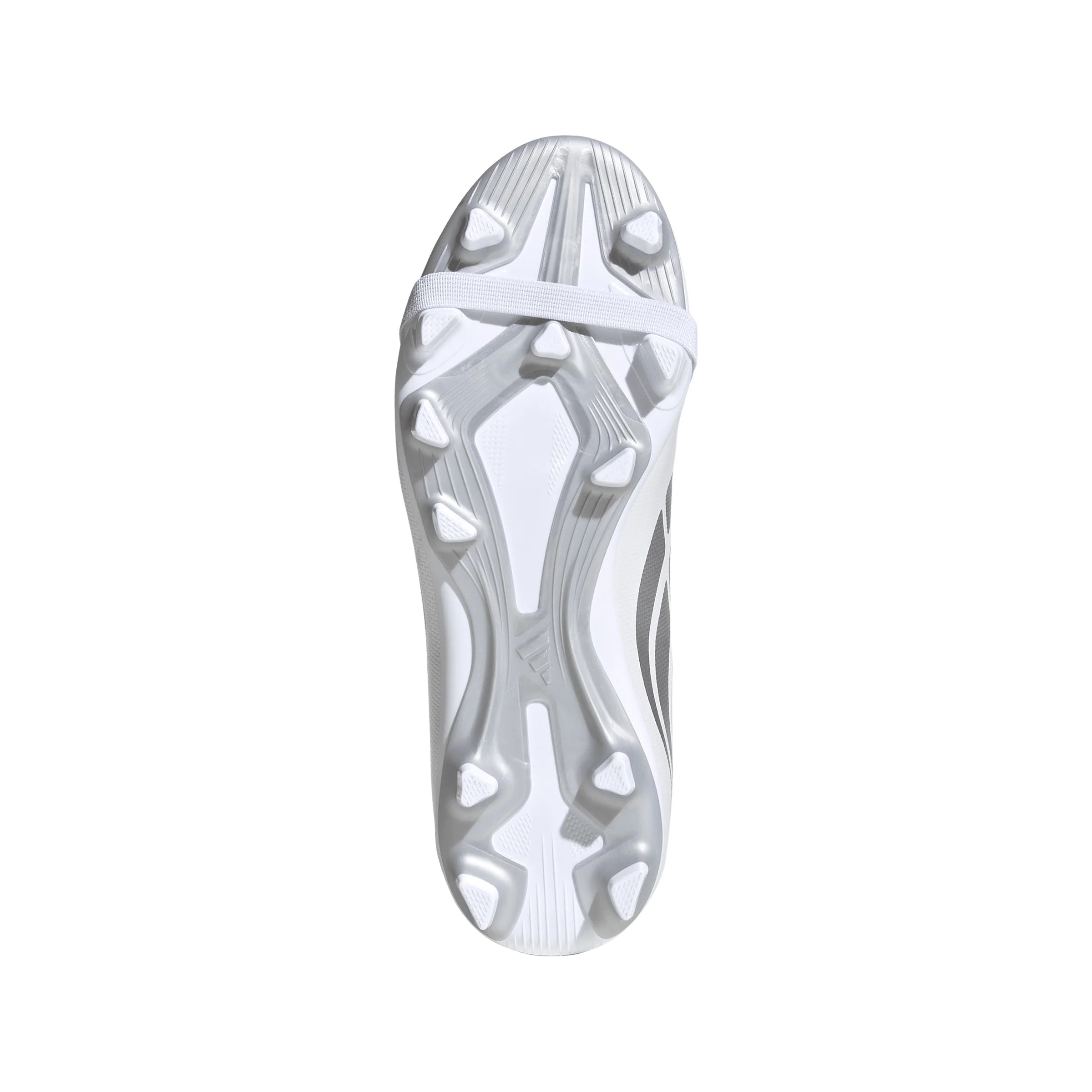 adidas Predator Club Fold Over Tongue Elastic Laces Firm Ground Multi Ground Youth Soccer Cleats White