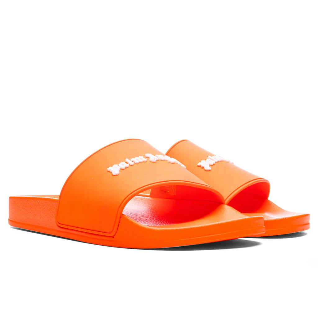 Classic Logo Pool Slider Orange Fluorescent