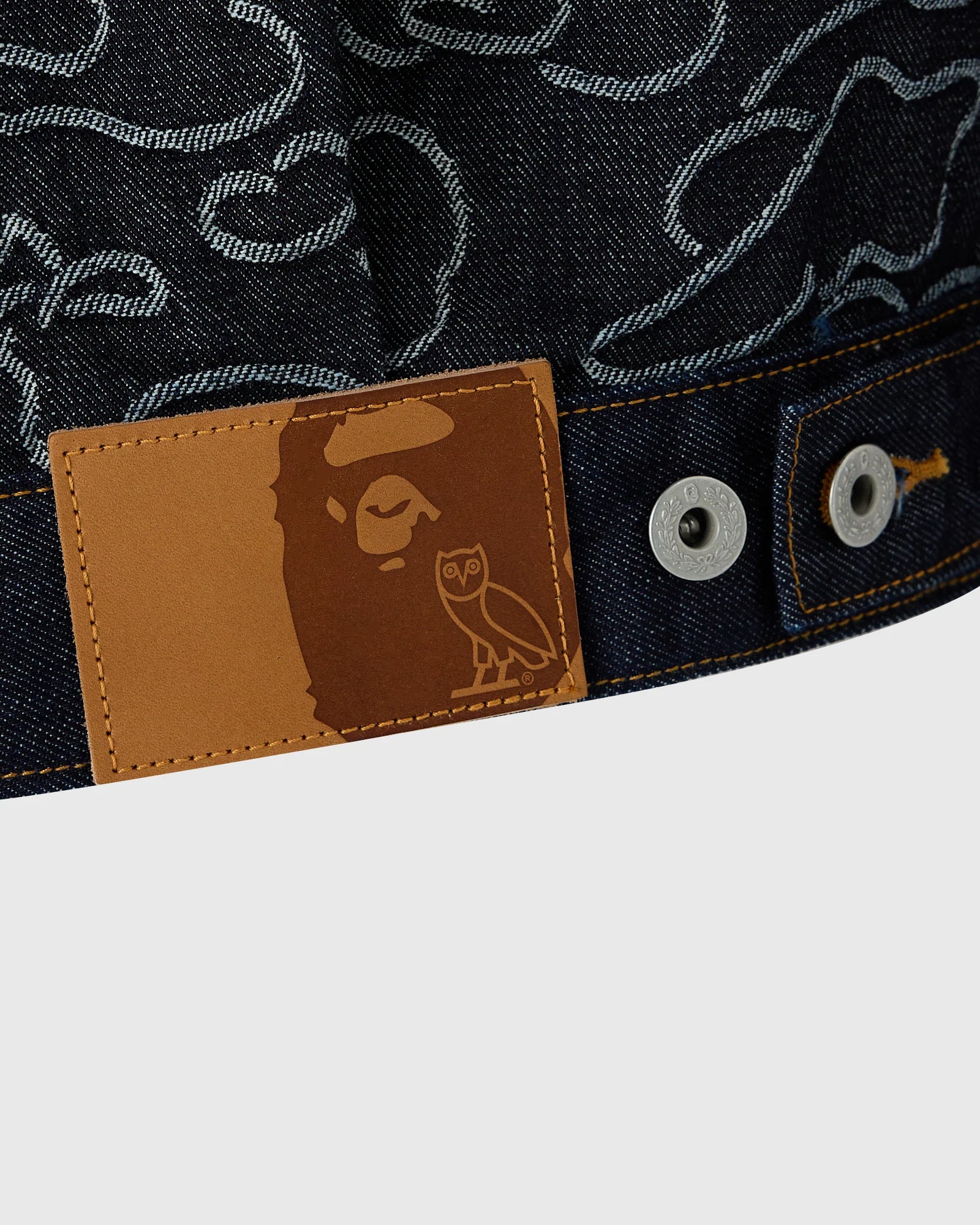BAPE Neon 1st Camo Denim Jacket Indigo