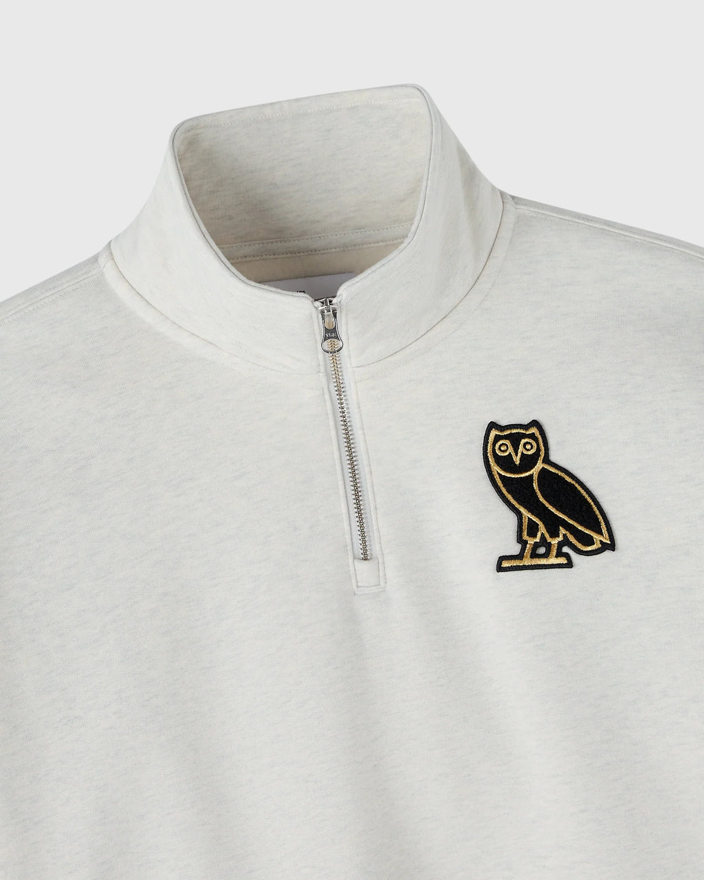 Signature Quarter Zip Mockneck Ash Heather Grey