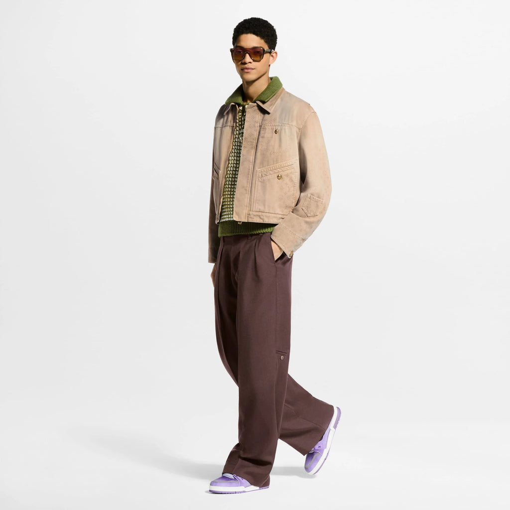 LV Trainer Sneaker Monogram printed canvas Purple