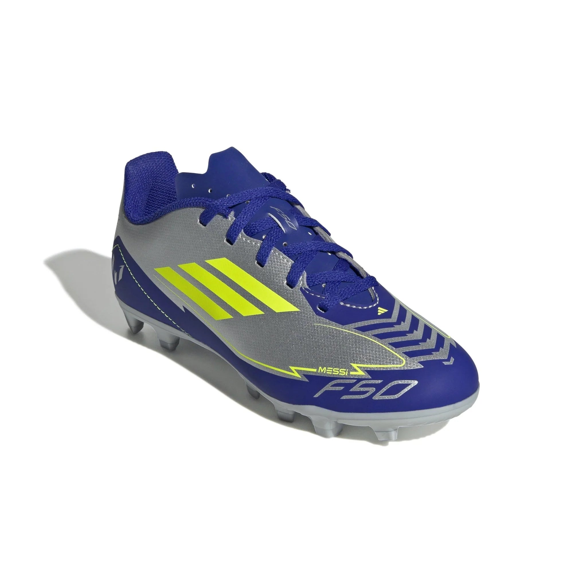 adidas F50 Club Messi Firm Multi Ground Boots Junior Silver