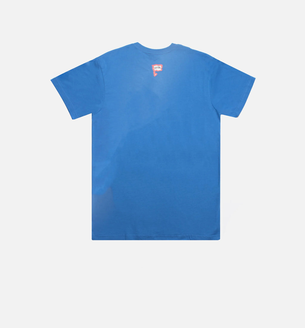 Pecan Short Sleeve Mens T Shirt Blue