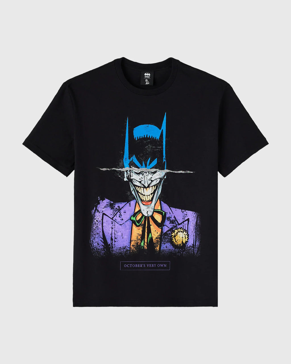 Batman The Joker Split Tee Black