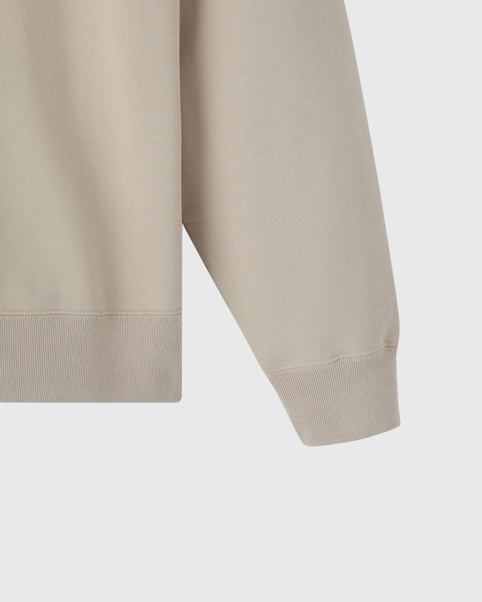 Classic Quarter Zip Mockneck Sweatshirt Sandstone