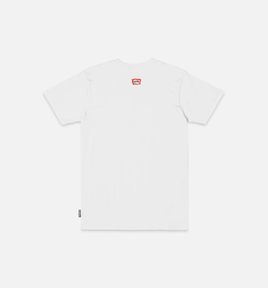Gleam Short Sleeve Tee Mens T Shirt White Black