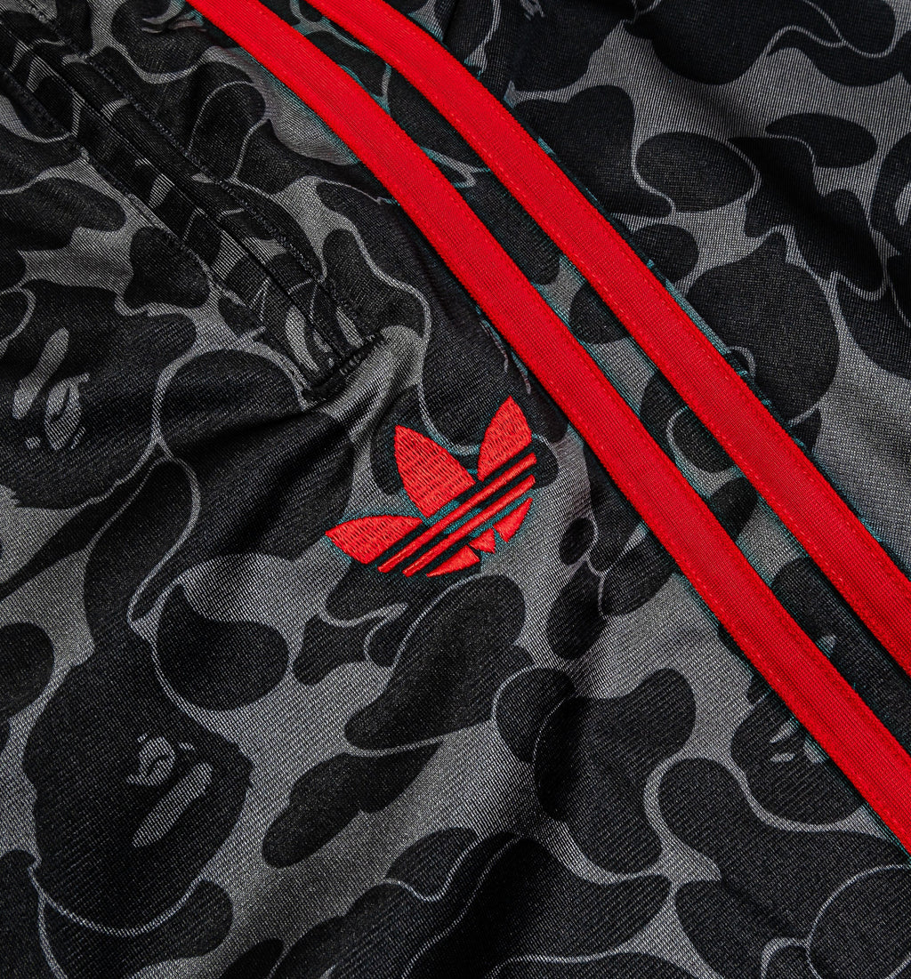 Bape x Adidas All Over Print Track Mens Pant Black