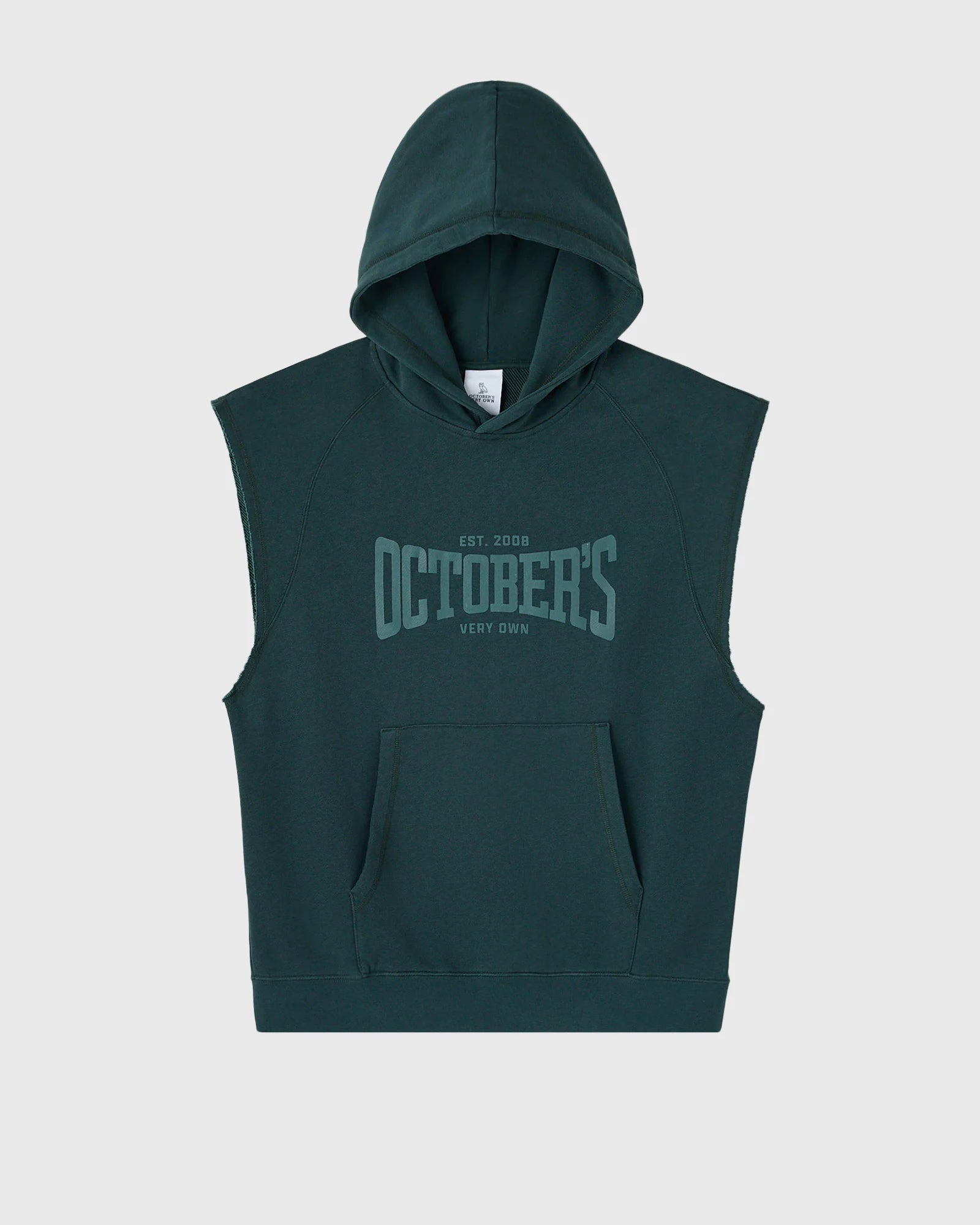 Sleeveless Training Hoodie Midnight Green