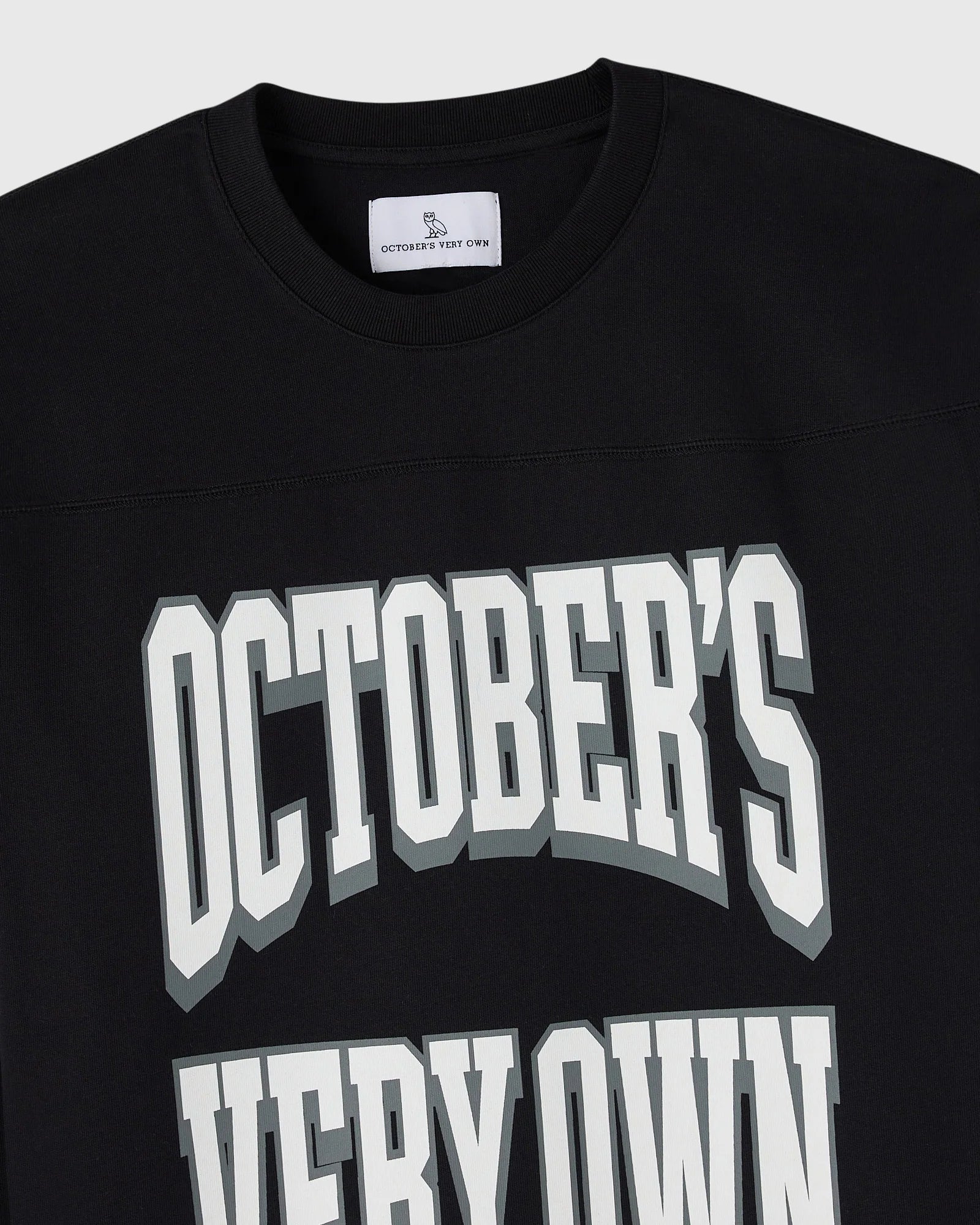 Heritage Long Sleeve Football Tee Black