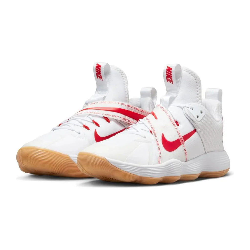 Tênis Nike React HyperSet 1 Vôlei Branco Vermelho