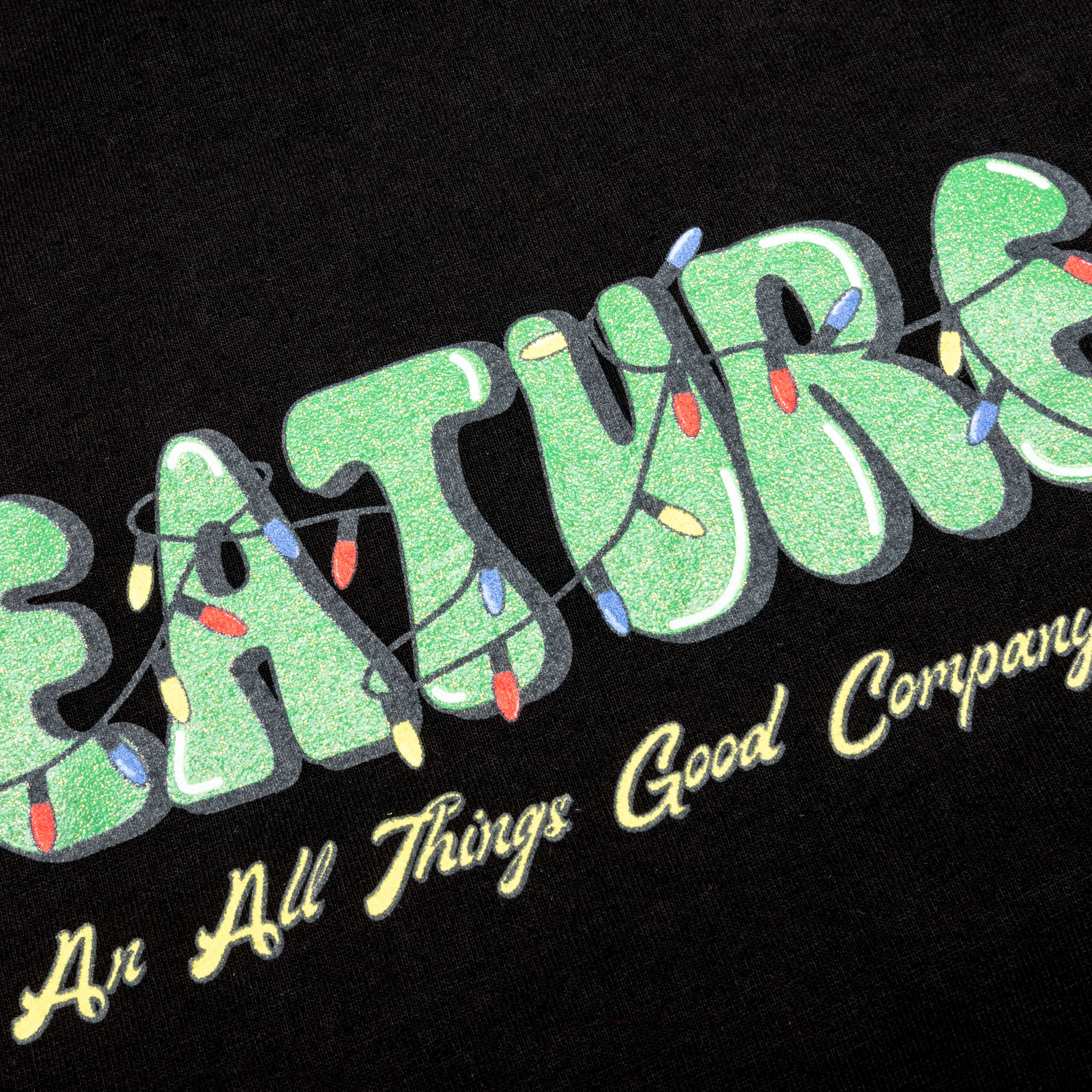Festive Lights Tee Black