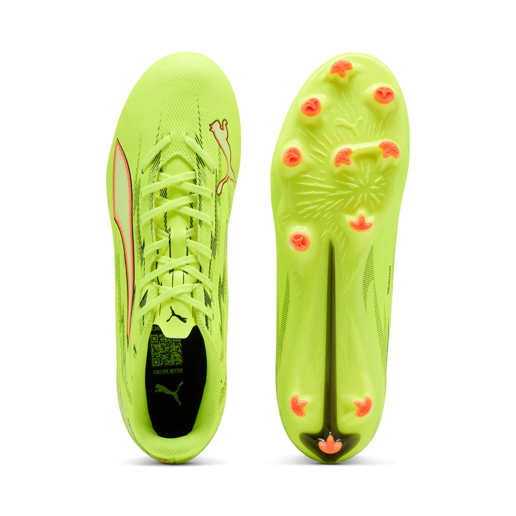 PUMA Ultra 6 Play FG AG Firm Multi Ground Mens Soccer Cleats Yellow Black Red