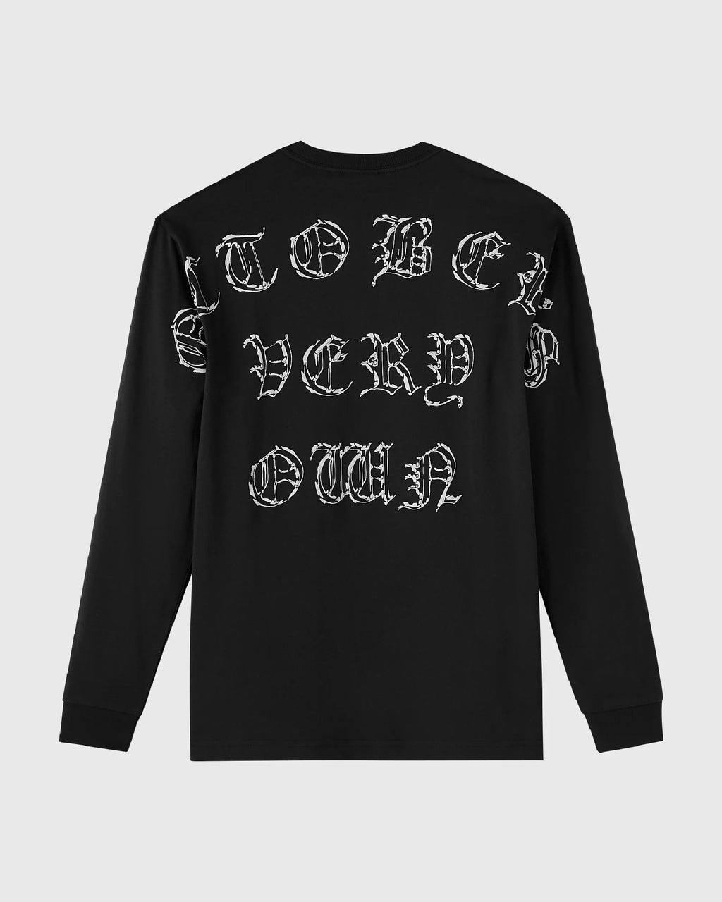 6 Gold Long Sleeve Tee Black