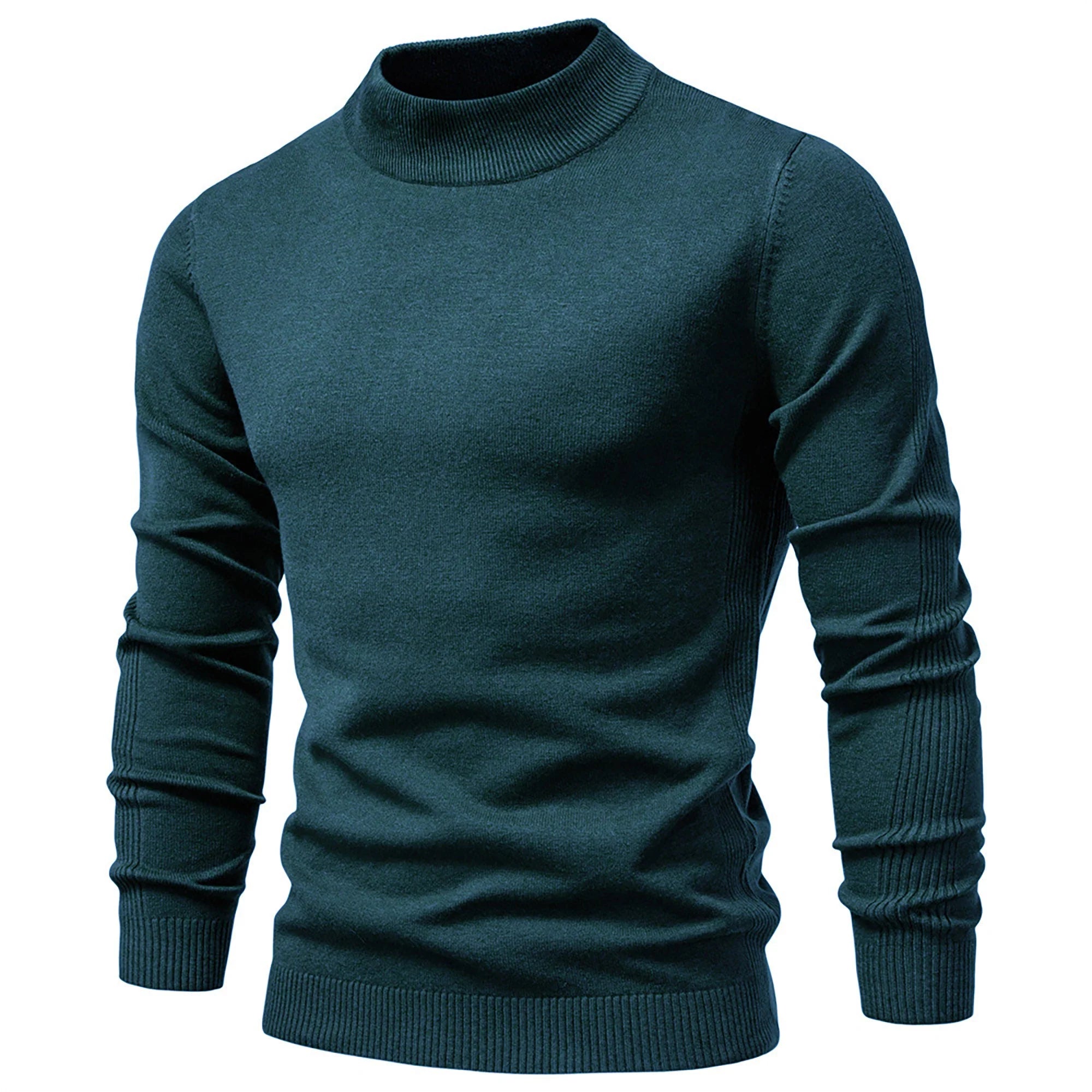 Mens Mockneck Pullover Sweater