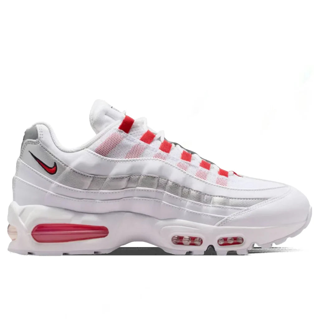 Air Max 95 SE England White Speed Red Metallic Silver Obsidian