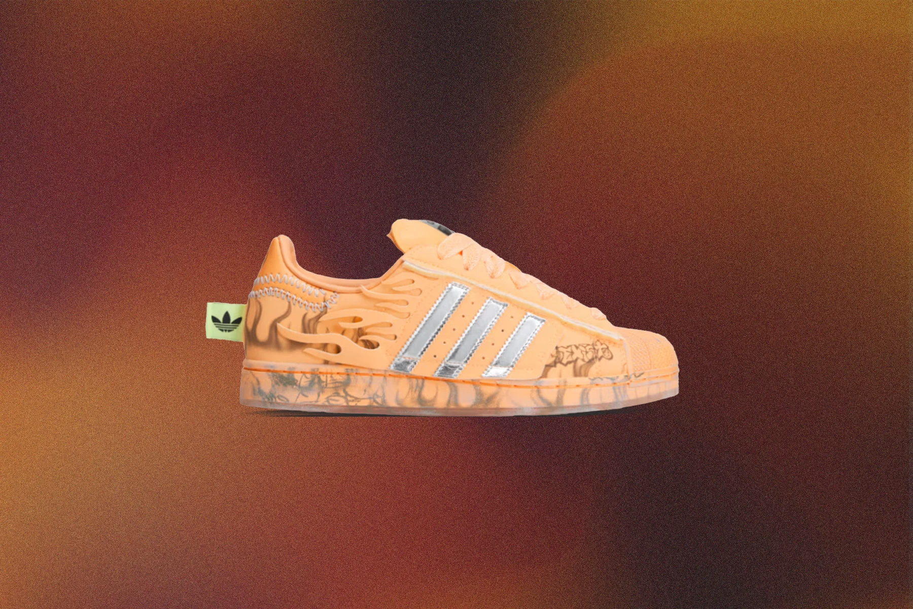 Adidas x Hellstar Superstar II Creamsicle Hazy Orange Silver Metallic Core Black