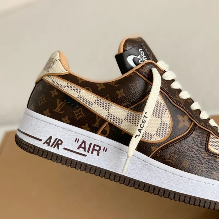 Louis Vuitton x Nike Air Force 1 Low Monogram Brown Damier Azur