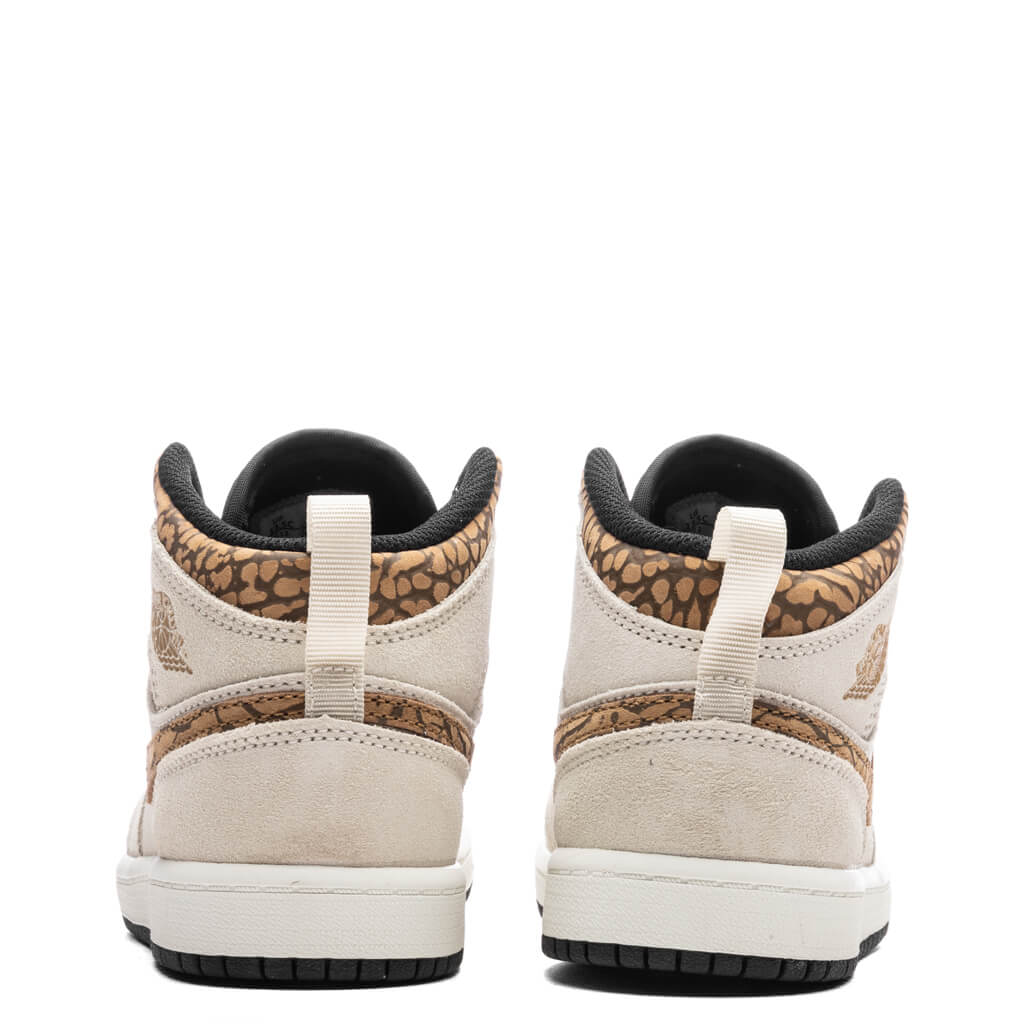 Jordan 1 Mid SE PS Light Orewood Brown Metallic Gold White