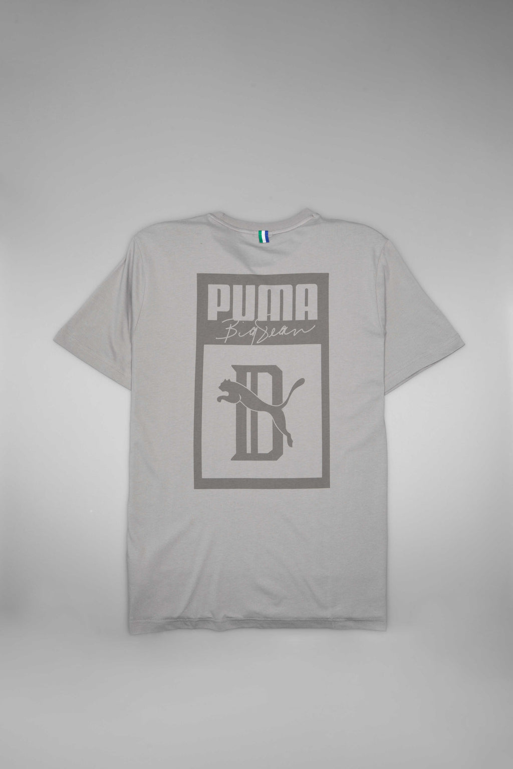 Puma X Big Sean Collection Mens Logo T Shirt Grey Grey
