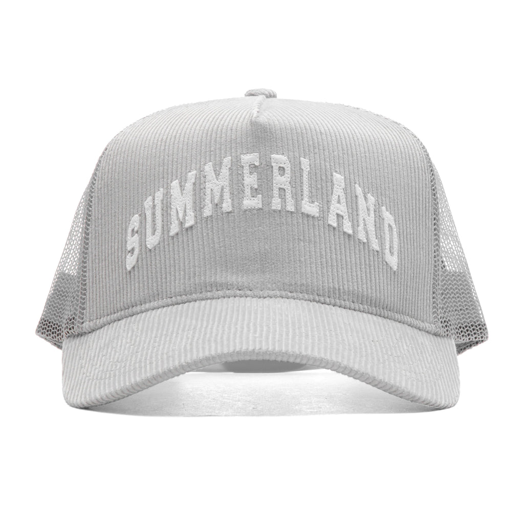 Summerland Corduroy Trucker Hat Grey