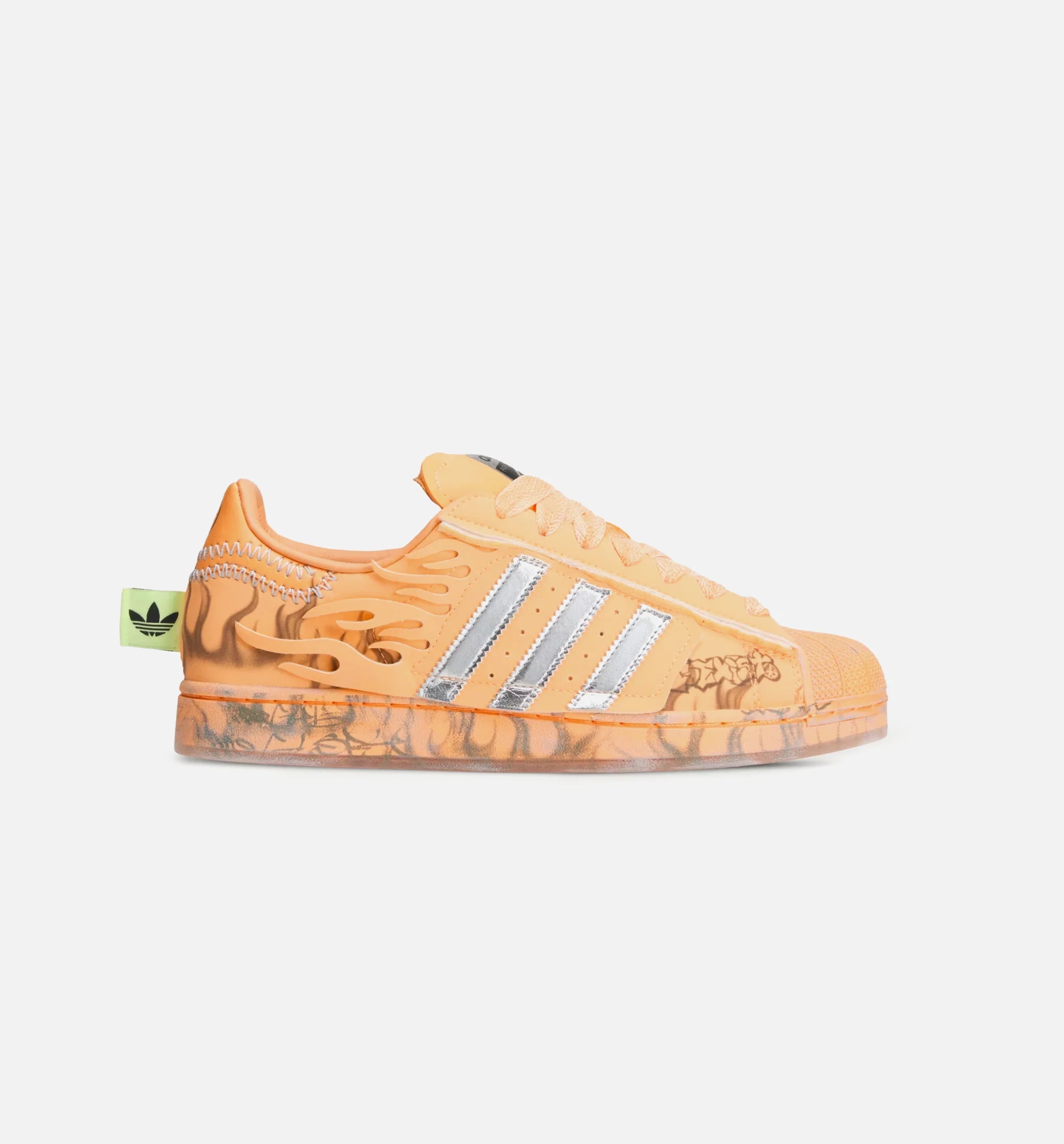 Hellstar Superstar II Mens Lifestyle Shoe Hazy Orange Silver Metallic Core Black Limit One Per Customer