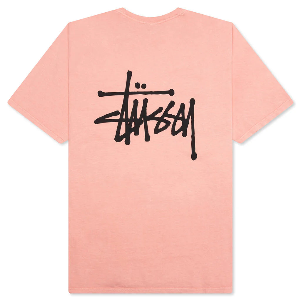 Basic Stussy Pig Dyed Tee Coral