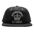 Mid International Crown Strapback Cap Black