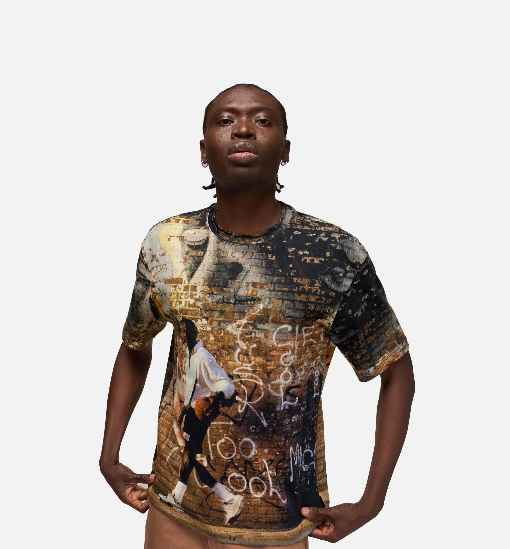 85 Graphic Mens Short Sleeve Shirt Off Noir Sail