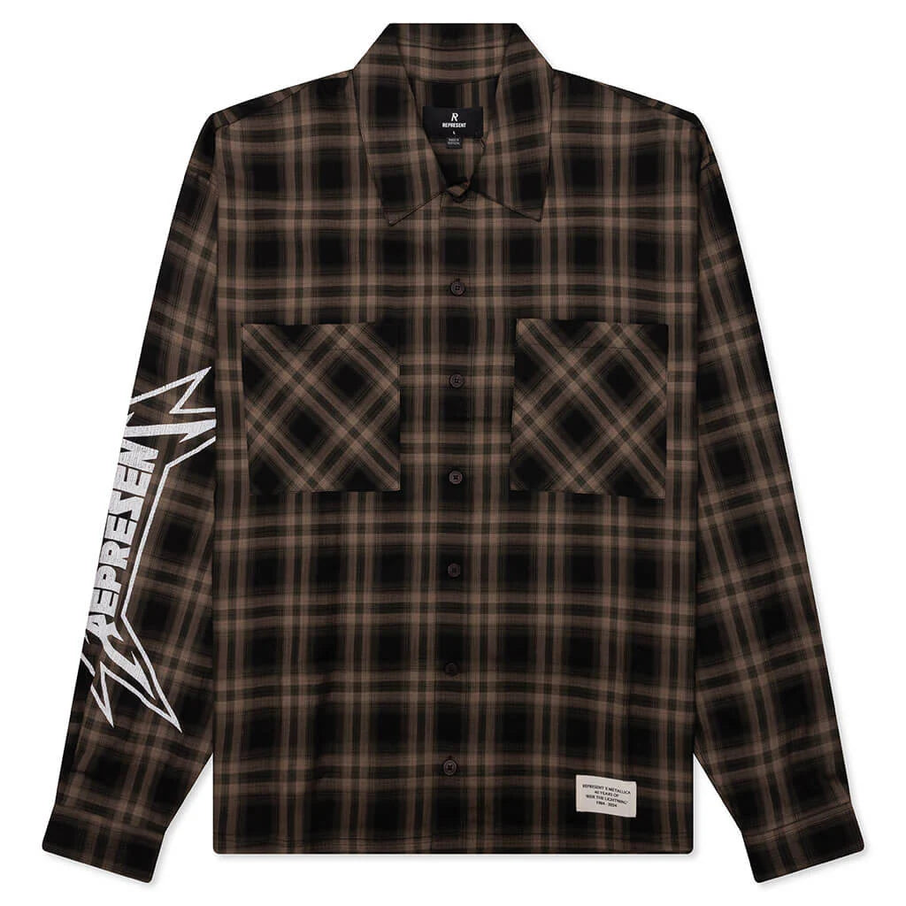 Metallica L S Shirt Tobacco