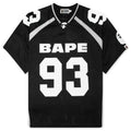 Line Camo Jacquard Relaxed Fit Football Jersey Black