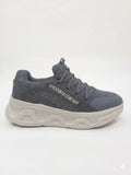 D LUX WALKKER AND SKECHERS CHARCOAL BLACK