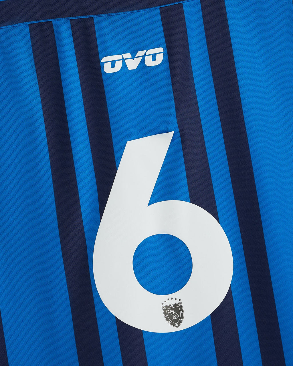 Stripe Soccer Jersey Vibrant Blue