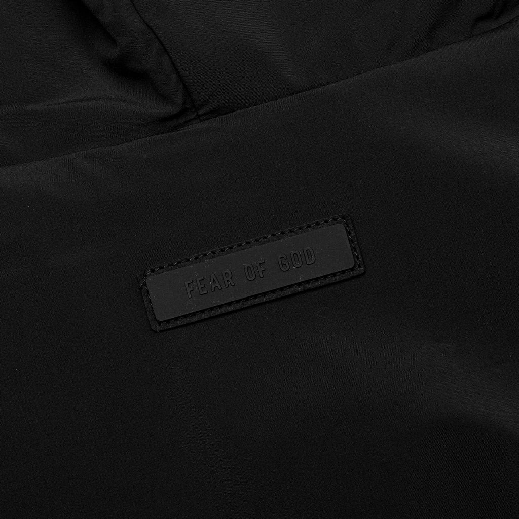 Nylon Fleece Hooded Sweater Jet Black