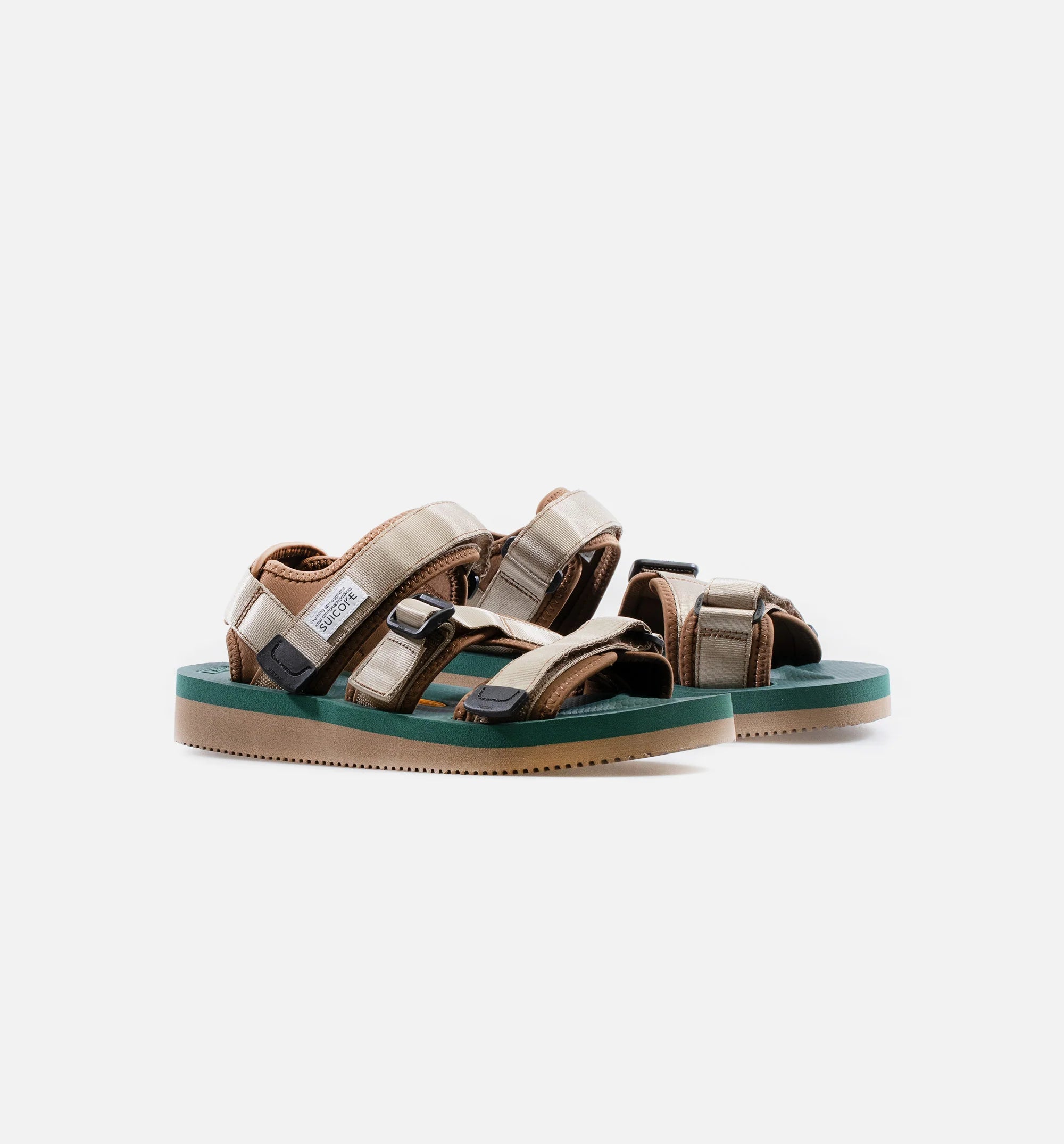 Kisee V Mens Sandals Green Tan