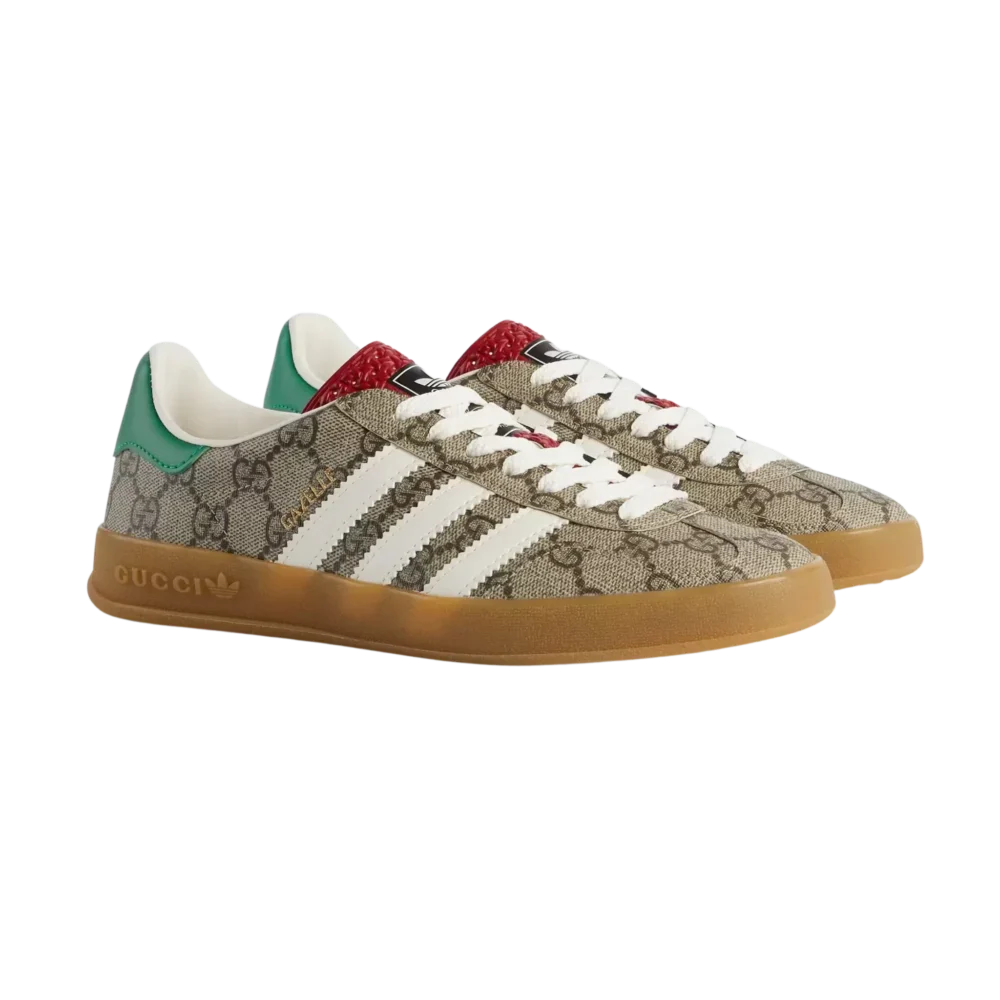 Adidas x Gucci Gazelle Beige GG Monogram