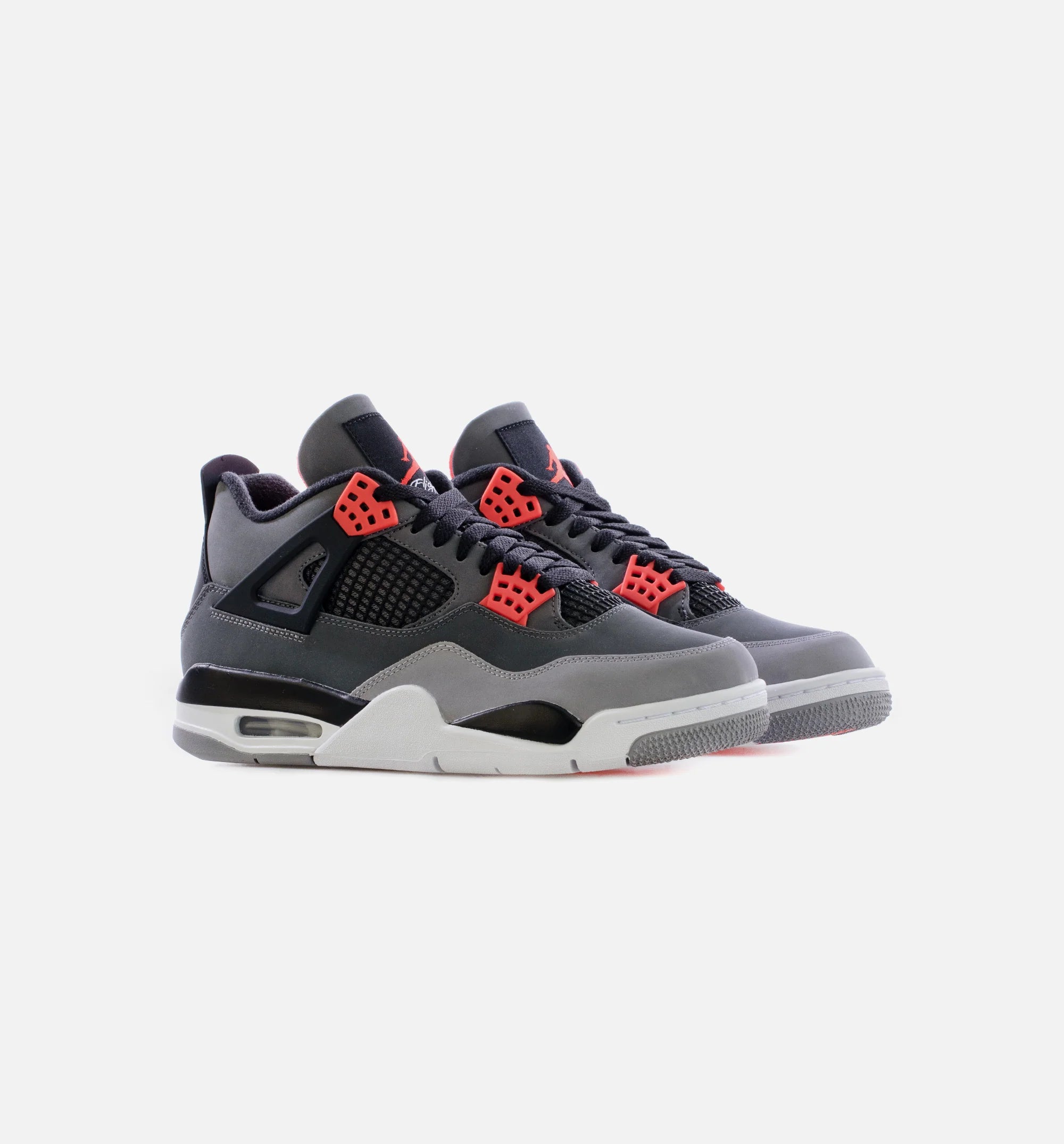 Air Jordan 4 Retro Infrared Mens Lifestyle Shoe Grey Infrared Black Limit One Per Customer