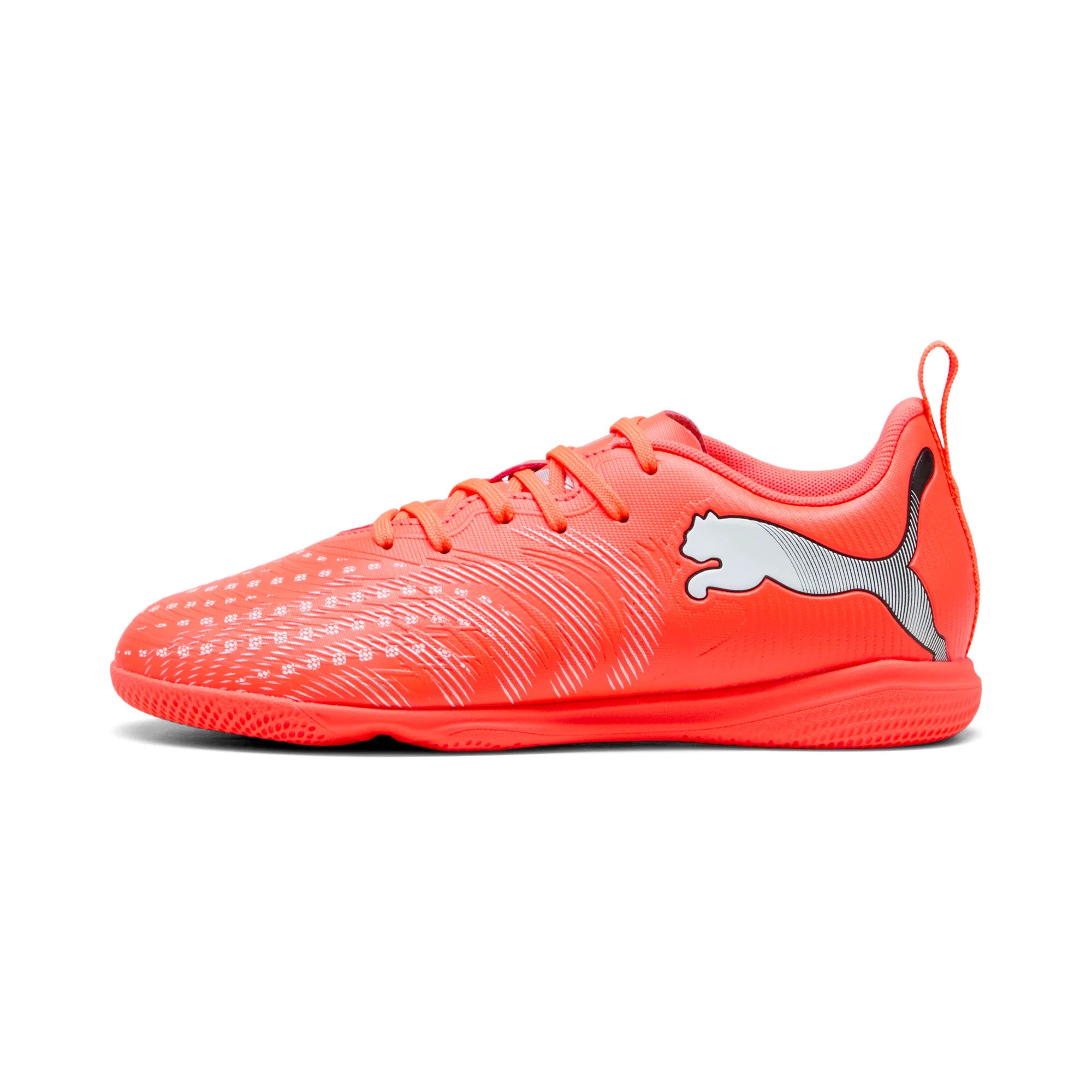 PUMA Future 9 Play IN Indoor Youth Soccer Shoes Red White Black