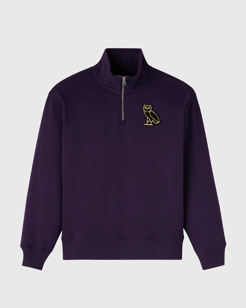 Signature Quarter Zip Mockneck Rich Plum