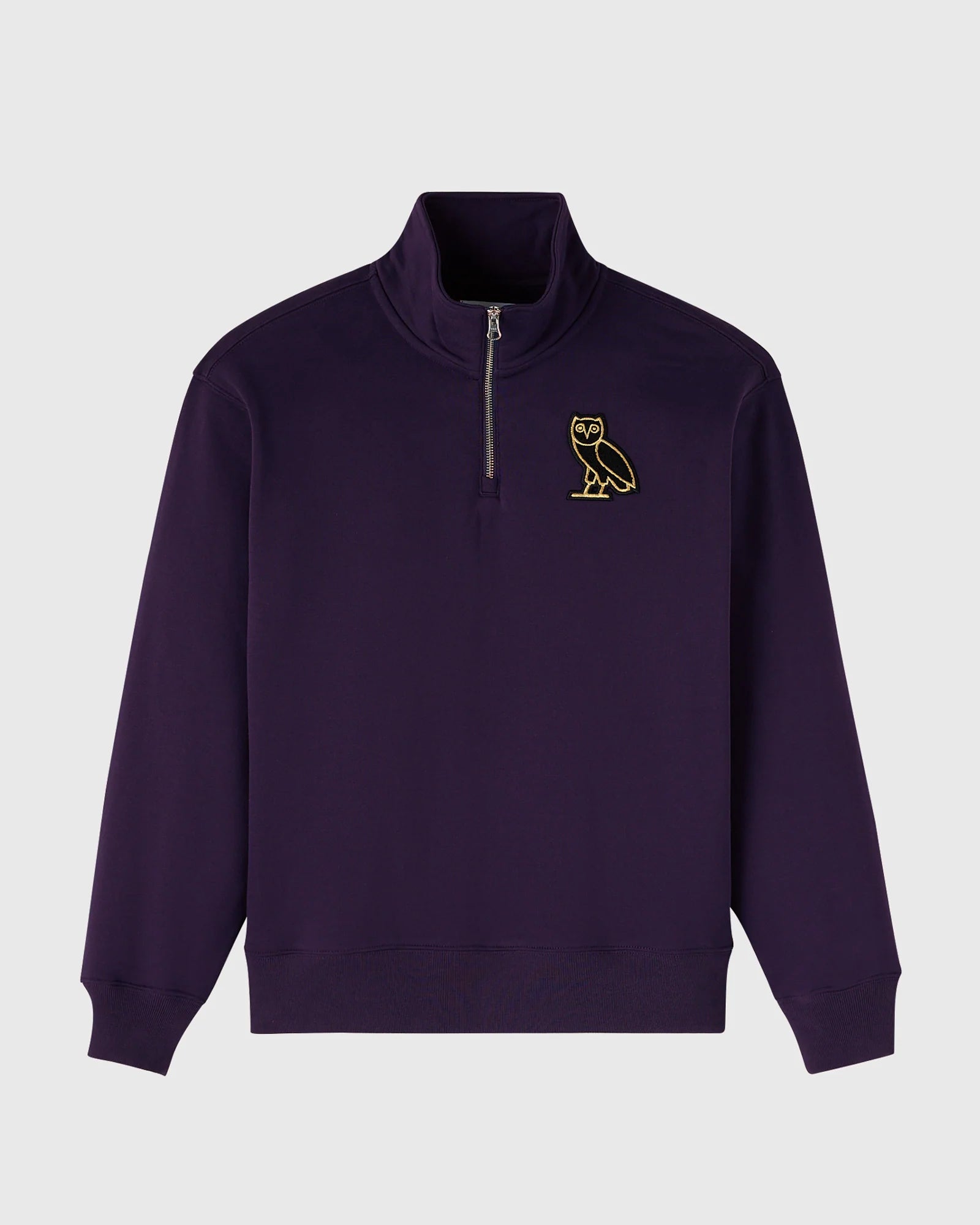 Signature Quarter Zip Mockneck Rich Plum