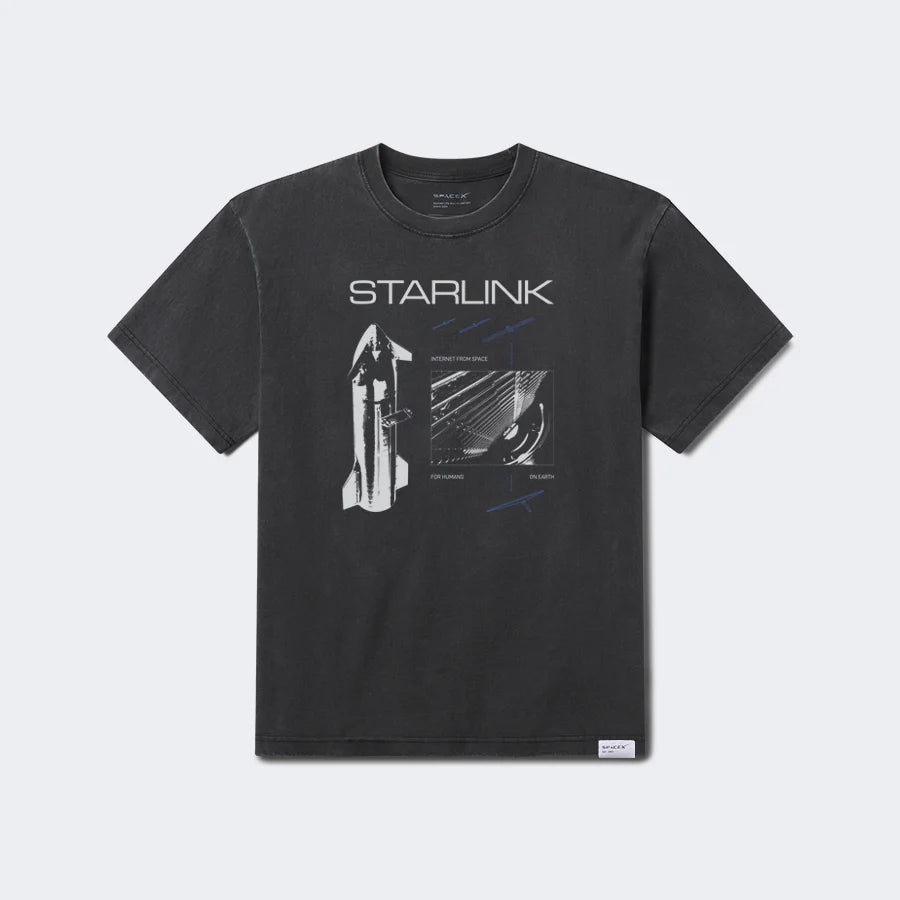 UNISEX SPACEX STARLINK VINTAGE T SHIRT