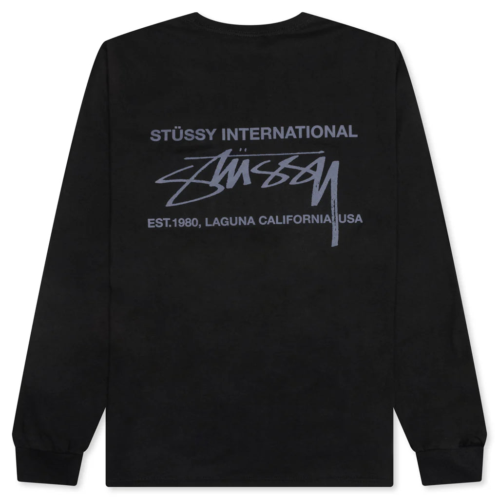 Smooth Int L S Tee Black