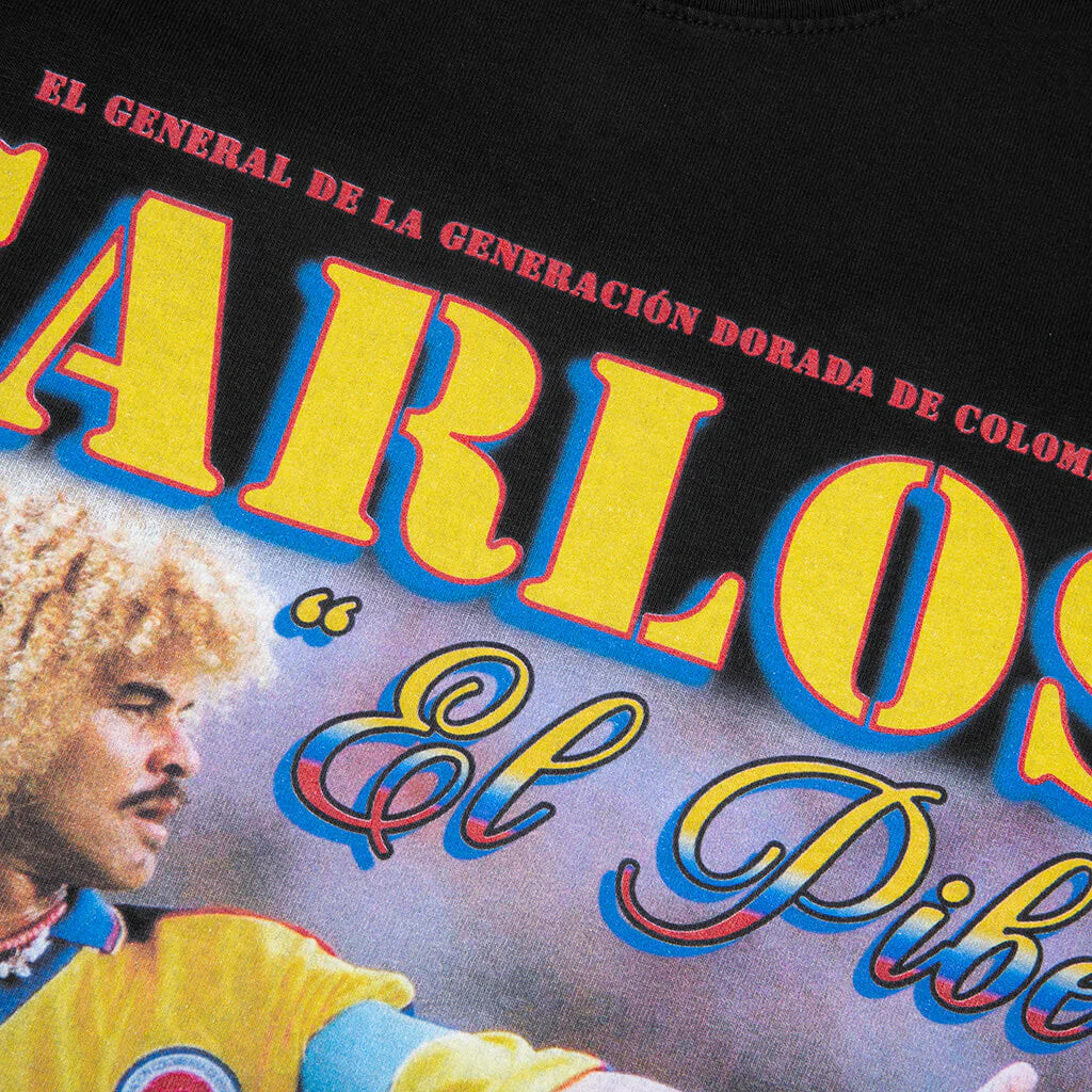 Carlos Valderama Tee Black