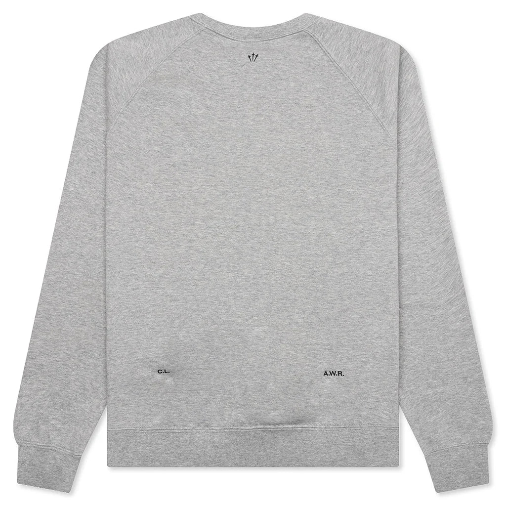 Nike x Nocta NRG CS Fleece Crew Dark Grey Heather Black