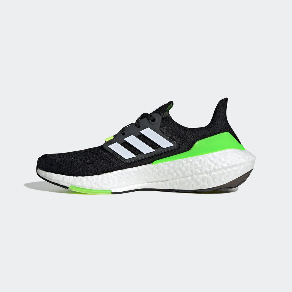 adidas Ultraboost 22 Black White Solar Green