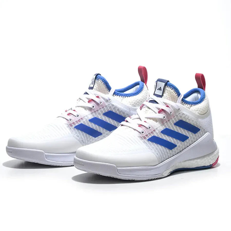 Tênis Adidas Crazyflight Mid Branco Azul