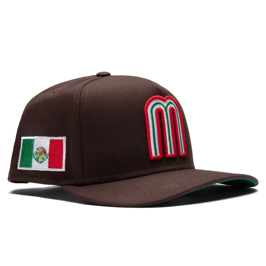 FEATURE x New Era 9FIFTY A Frame Snapback Mexico Pack Burnt Wood
